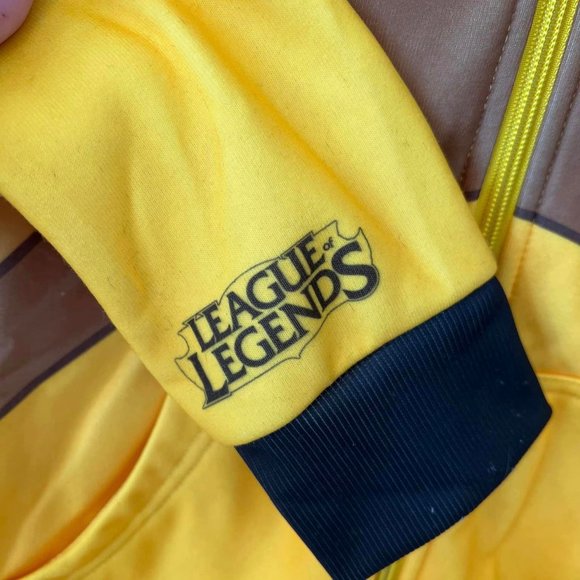 NEW RARE Official Riot League of Legends Blitzcrank Hoodie Jacket Sweatshirt  M - Picture 2 of 7